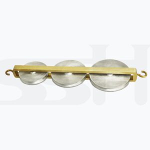 Pulley Triple in Line Metal